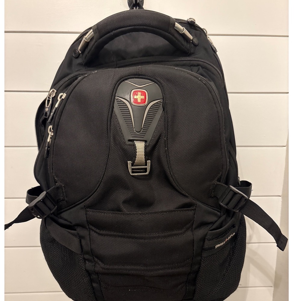 Swiss Gear Black Backpack Travel Laptop School‎ Bag
